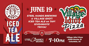 Village Idiot Pizza Tasting Event with Steel Hands Brewing