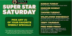 Super Star Saturday Cannabis Extravaganza!