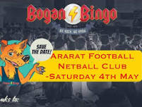 ARARAT FOOTBALL NETBALL CLUB - BOGAN BINGO