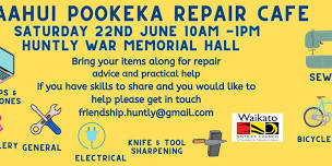 Repair Cafe Raahui Pookeka Huntly