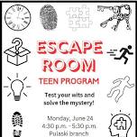 Teen Escape Room