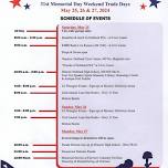 31st Hubbard Memorial Day Weekend TRADE DAYS!