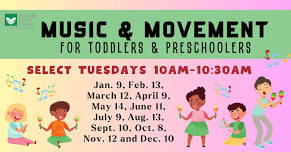 Music & Movement for Toddlers & Preschoolers