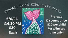 Mermaid Tail's Kids Paint Night