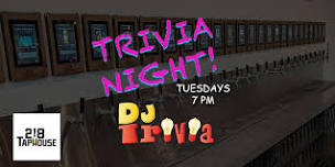 DJ Trivia - Tuesdays at 218 Taphouse in Cloquet