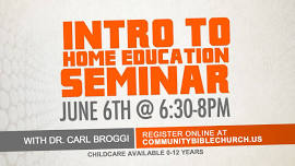 Intro To Homeschooling Seminar