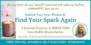 Find Your Spark Again -Women's Self Discovery Workshop - Portage la Prairie