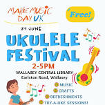 Make Music Day Ukulele Festival @ Wallasey Central Library!