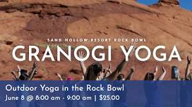 Outdoor Yoga in the Rock Bowl at Sand Hollow Resort