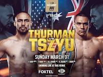 Thurman VS Tszyu LIVE on the big screens