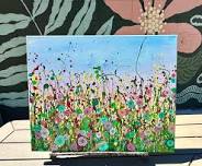 Abstract Spring Meadow Acrylic on Canvas