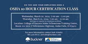 OSHA 10 Hour Certification Class