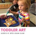 Wednesdays Parent-Child Toddler Art Group for ages 2 to 5