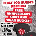 FREE Anniversary Shirt & Swag Bucket - 100 Year Block Party!