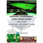 Friday Night Snooker Competition at Daly’s Bar Snooker Room