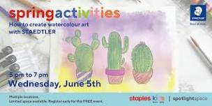 How to create watercolour art with STAEDTLER at Staples Sherwood Park