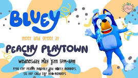 Bluey at Peachy Playtown!