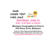 HUGE UNDER TENT YARD SALE