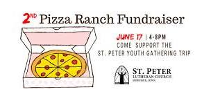 Pizza Ranch Fundraiser-St Peter Youth Dubuque