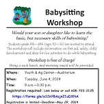 Babysitting Workshop