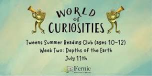 Tweens Summer Reading Club Week Two (ages 10-12)