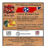 Tennessee Enhanced Handgun Carry Permit Class with Dragon Defense Firearms School