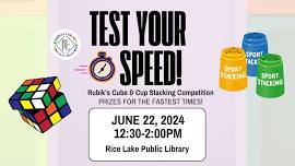 Test Your Speed! Rubik's Cube & Cup Stacking Competition