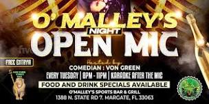 O’Malley’s Open Mic Night