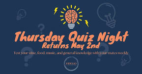 Thursday Quiz Night