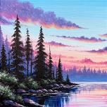 Paint Nite: Soft sunset by the water