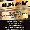 Golden Age Day Spins — Rosebud Casino