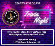 Trivia Night at Poor House Bar-b-q