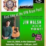 SAVE THE DATE!!! Jim Walsh Live in the Clubroom