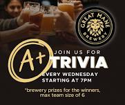 A+ Trivia at Great Mane Brewery