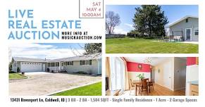 May 4 - Live Real Estate Auction