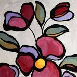 Adult Paint & Sip | Abstract Flower Vase | Friday | April 27th 2024