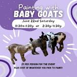 Painting With Baby Goats