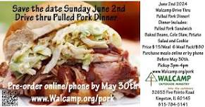 Pulled Pork Dinner and 2024 Summer Staff Commissioning