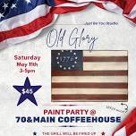 Paint Party- Old Glory Wood Sign