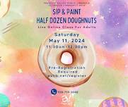 Sip and Paint Watercolor: Half Dozen Doughnuts