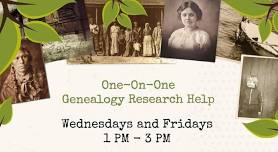 One-on-One Genealogy Research Help