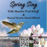 Spring Sing with Fred Scheff MON 5/27 2:00pm