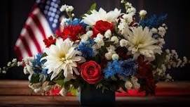 Red, White & Blue Flower Arrangements