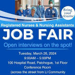 RN/Nurse Assistant Job Fair