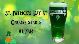 St Patrick's Day at Oncore