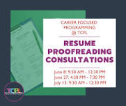 Resume Proofreading Consultation (1/3)