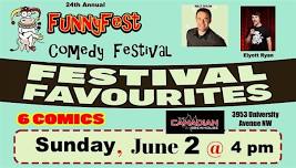 Sun. June 2 @ 4 pm - SUNDAY FUNNY DAY - 6 FunnyFest Comedians - Patio Show