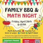 Family BBQ & Math Night