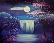 Michigan Midnight Waterfall | Paint and Sip | $3 Sangrias! – Portage Studio