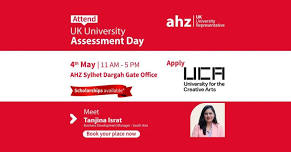 University for the Creative Arts Assessment Day | AHZ Sylhet Dargah Gate Office